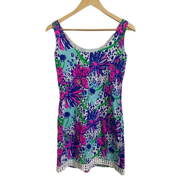 Lilly Pulitzer garden eaton‎ shift dress blue size 2 - Picture 7 of 7